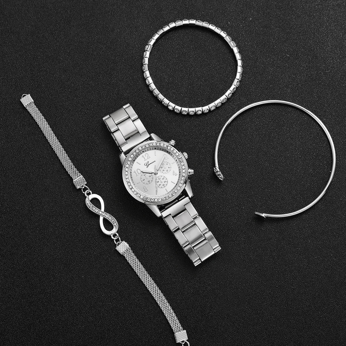 Conjunto de 4 peças de relógios
