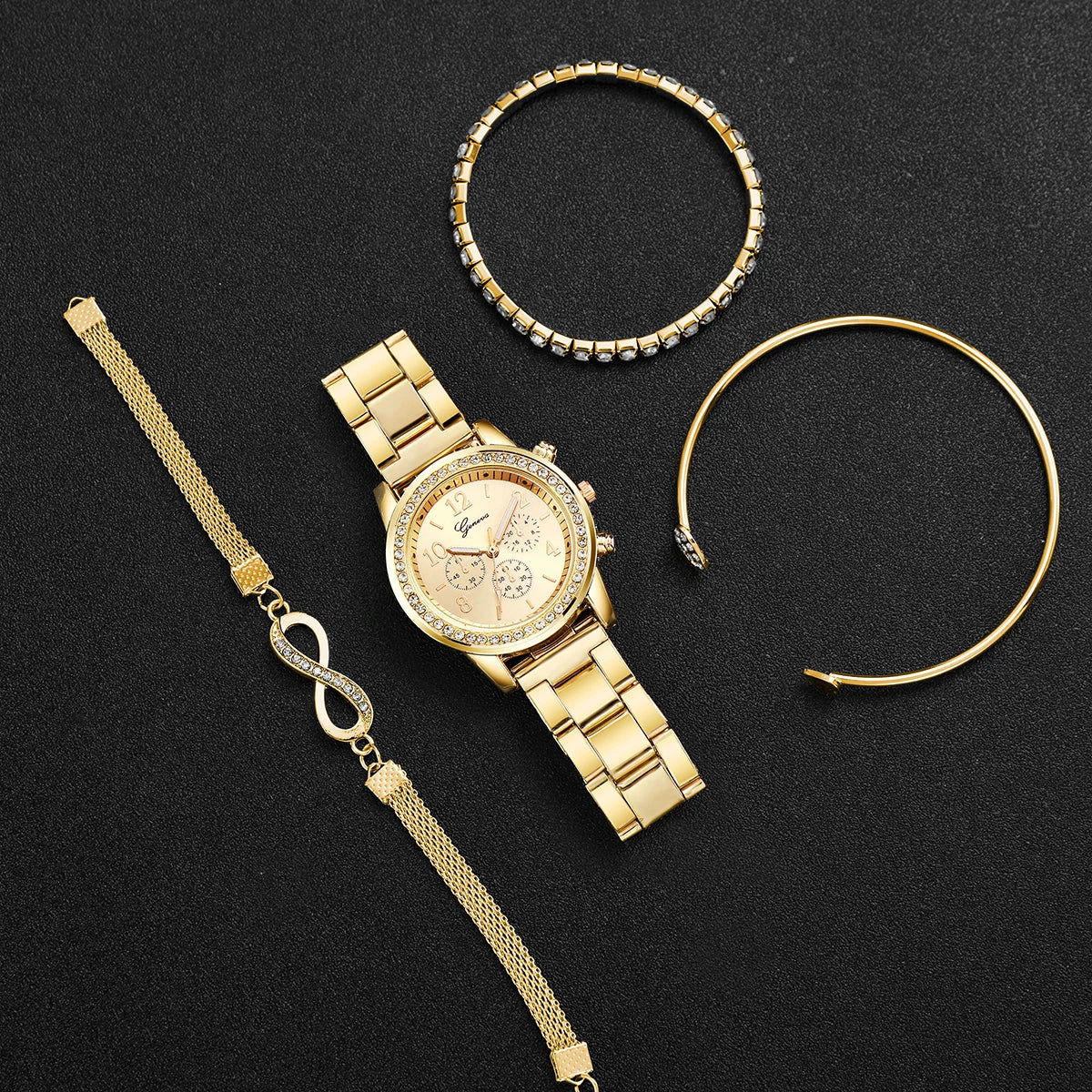 Conjunto de 4 peças de relógios